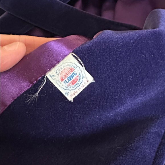 Vintage Voyager West purple velvet trench - Picture 5 of 8